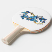 Symbol Infinity of Blue Morpho Butterflies 卓球ラケット (正面アングル)