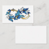 Symbol Infinity of Blue Morpho Butterflies 名刺 (正面/裏面)