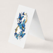 Symbol Infinity of Blue Morpho Butterflies 名刺 (裏面)