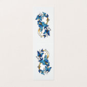 Symbol Infinity of Blue Morpho Butterflies 名刺 (外部フラット)