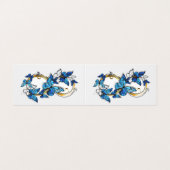 Symbol Infinity of Blue Morpho Butterflies 名刺 (外部フラット)