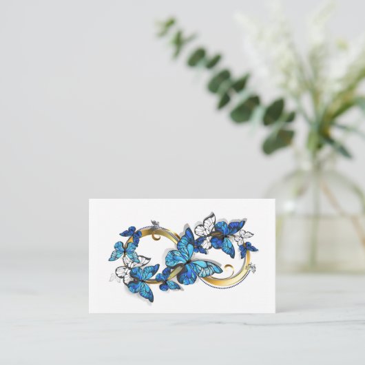 Symbol Infinity of Blue Morpho Butterflies 名刺 (スタンド正面)