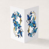 Symbol Infinity of Blue Morpho Butterflies 名刺 (外部)