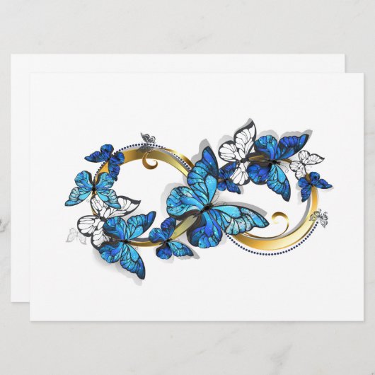 Symbol Infinity of Blue Morpho Butterflies 案内状 (正面/裏面)