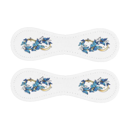 Symbol Infinity of Blue Morpho Butterflies 野球ボール (パネル)