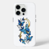 Symbol Infinity of Blue Morpho Butterflies Case-Mate iPhoneケース (裏面)