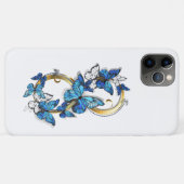 Symbol Infinity of Blue Morpho Butterflies Case-Mate iPhoneケース (裏面(横))