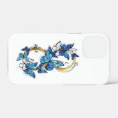 Symbol Infinity of Blue Morpho Butterflies Case-Mate iPhoneケース (裏面 (横))