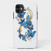 Symbol Infinity of Blue Morpho Butterflies Case-Mate iPhoneケース (裏面)