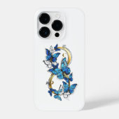 Symbol Infinity of Blue Morpho Butterflies iPhoneケース (裏面)