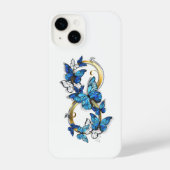 Symbol Infinity of Blue Morpho Butterflies iPhoneケース (裏面)