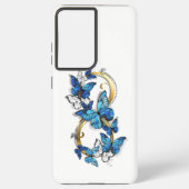 Symbol Infinity of Blue Morpho Butterflies Samsung Galaxyケース (裏面)
