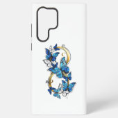 Symbol Infinity of Blue Morpho Butterflies Samsung Galaxyケース (裏面)