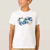 Symbol Infinity of Blue Morpho Butterflies Tシャツ (正面)