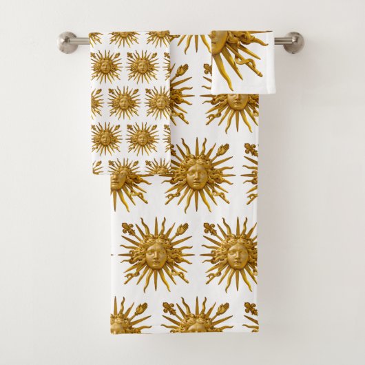 Symbol of Louis XIV the Sun King バスタオルセット (インサイチュ)