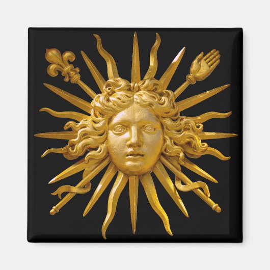 Symbol of Louis XIV the Sun King マグネット (正面)