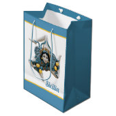 Symbol of Sicily Trinacria Medusa Sicilian ミディアムペーパーバッグ (正面アングル)