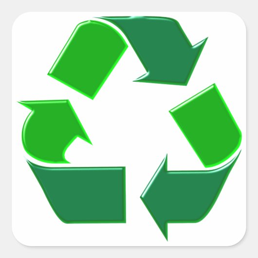 Symbol recycling スクエアシール (正面)