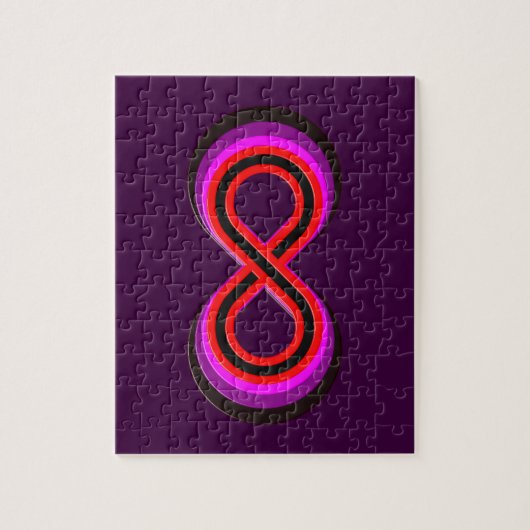 Symbol Unendlichkeit infinity ジグソーパズル (縦)