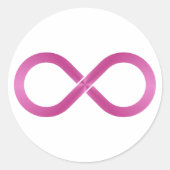 Symbol Unendlichkeit infinity ラウンドシール (正面)