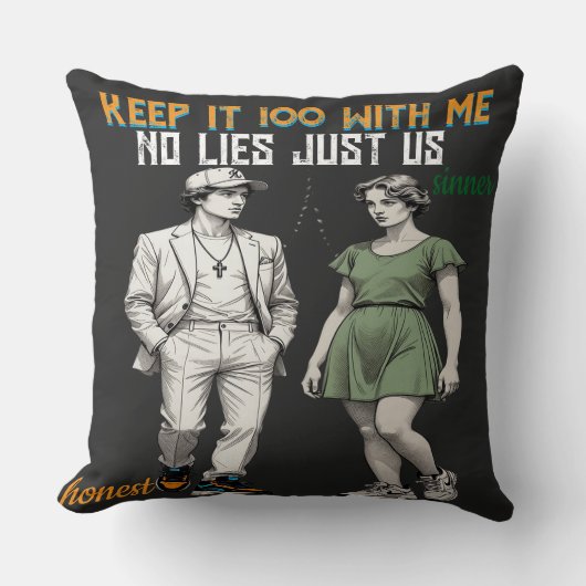 Symbolic Angel Couple  Throw Pillow クッション (正面)