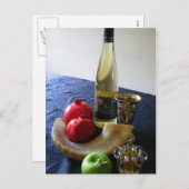 Symbols of Rosh Hashanah シーズンポストカード (正面/裏面)