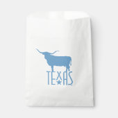 Symbols of Texas, Longhorn, blue フェイバーバッグ (正面)
