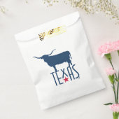 Symbols of Texas, Longhorn, navy フェイバーバッグ (封をした状態)