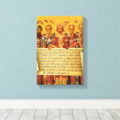 Symbolum Nicaenum Graecum キャンバスプリント (インサイチュ (ウッドフロア))