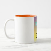 Symi Greece旅行ポスター ツートーンマグカップ (左)