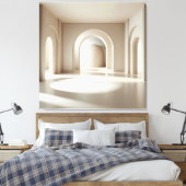 Symmetric Arch Cylinder キャンバスプリント (インサイチュ (寝室))