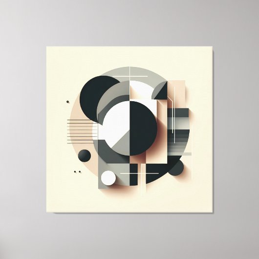 Symmetric Dimensional Geometry キャンバスプリント (正面)