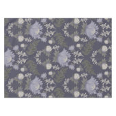 Symmetrical dark purple floral pattern テーブルクロス (正面(横))