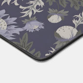 Symmetrical dark purple floral pattern デスクマット (コーナー)