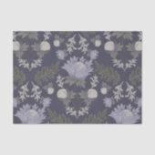 Symmetrical dark purple floral pattern 薄葉紙 (正面)