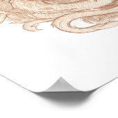 Symmetrical Heraldic Art: Gothic Dragon Emblem ポスター (角)