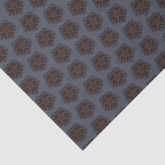 Symmetrical Line Drawing Mechanical Floral Style 薄葉紙 (詳細)