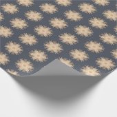 Symmetrical Line Drawing With Earthy Brown Colors ラッピングペーパー (角)