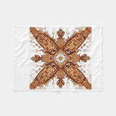 Symmetrical Tech Totem フリースブランケット (正面(横))