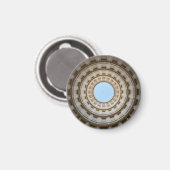 Symmetrical Worm's-Eye View of a Grand Dome マグネット (正面/裏面)