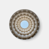 Symmetrical Worm's-Eye View of a Grand Dome マグネット (正面)