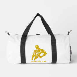 Symmetry Is Art Golden Era Bodybuilding Motivation ダッフルバッグ