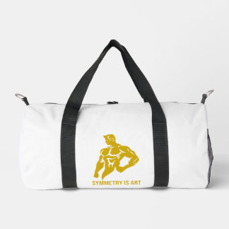 Symmetry Is Art Golden Era Bodybuilding Motivation ダッフルバッグ