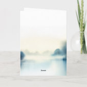 Sympathy Card "all that stays is gratitude & love" カード (裏面)