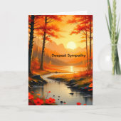 Sympathy Card for a Mom with Sunset カード (正面)