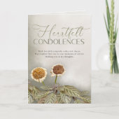 Sympathy Card with Customizable Message  カード (正面)