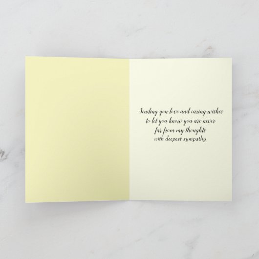 Sympathy Door with Sunshine カード (内部)