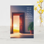 Sympathy Door with Sunshine  カード (黄色い花)