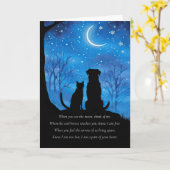 Sympathy for Pet Loss of Dog Cat Spiritual  カード (黄色い花)