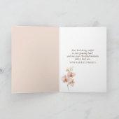 Sympathy Gladiolus Bouquet In a Sunny Window カード (内部)